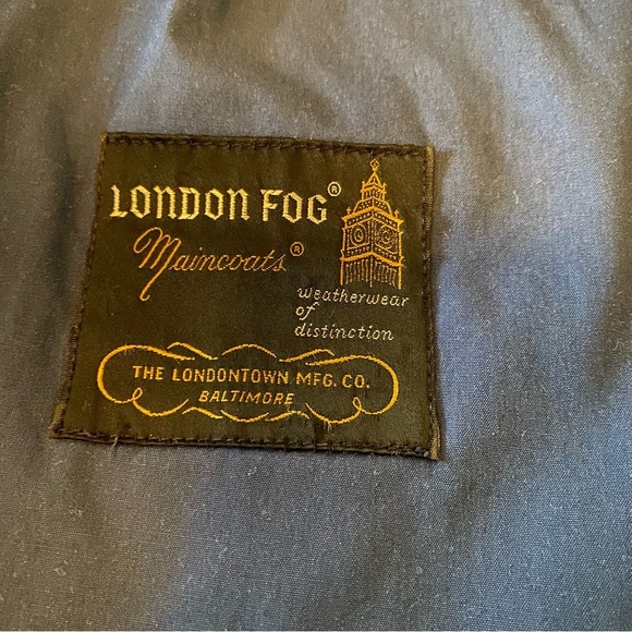 London Fog Vintage Navy Raincoat Weatherwear Distinction Women’s Navy Blue - Picture 11 of 13